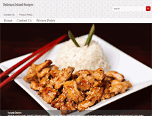 Tablet Screenshot of deliciousislandrecipes.com